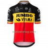 Fietskleding (Fietsshirt + Korte Koersbroek) 2020 Team Jumbo-Visma Belgisch kampioenschap N001